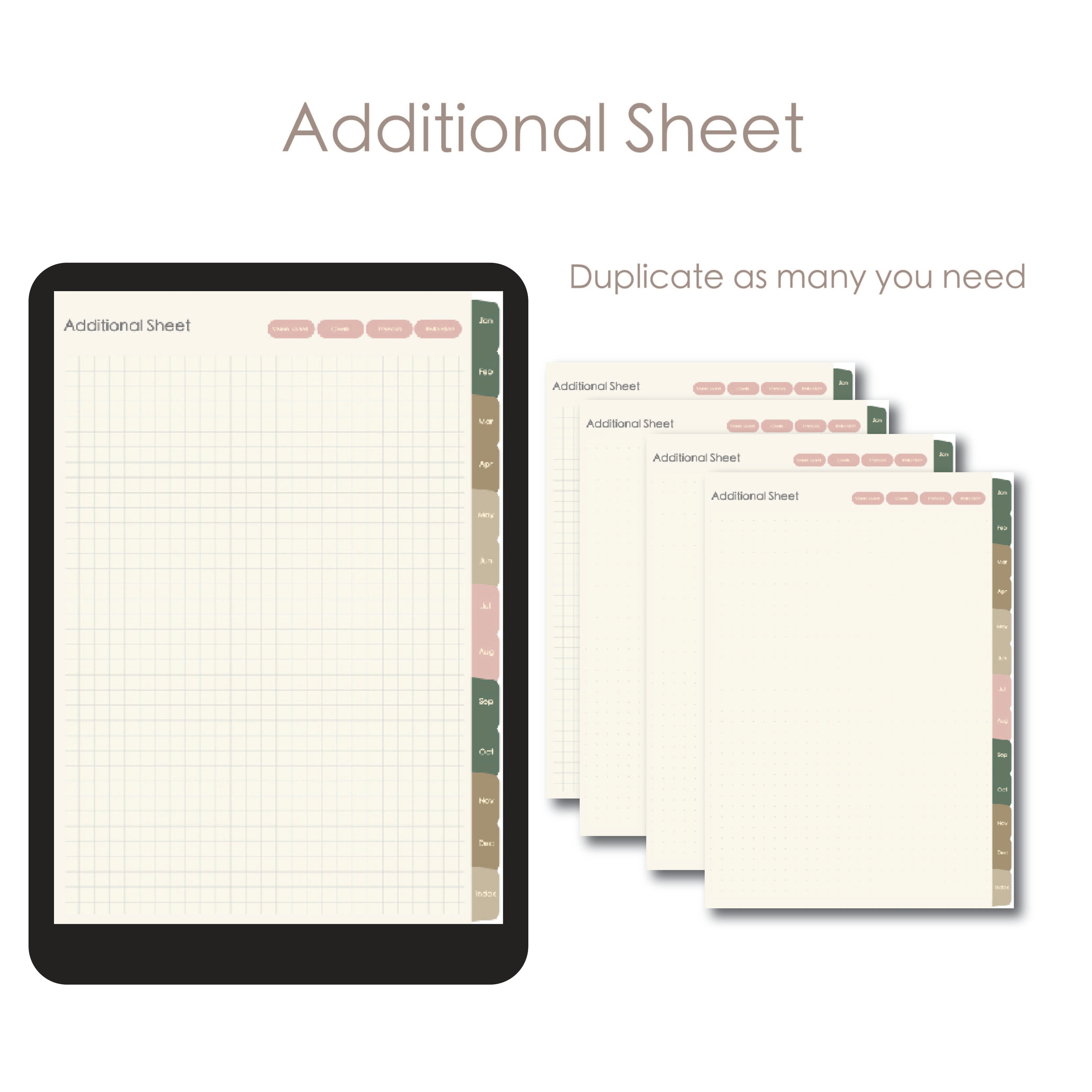 000 1 Daily Digital Planner with 200+ sticker