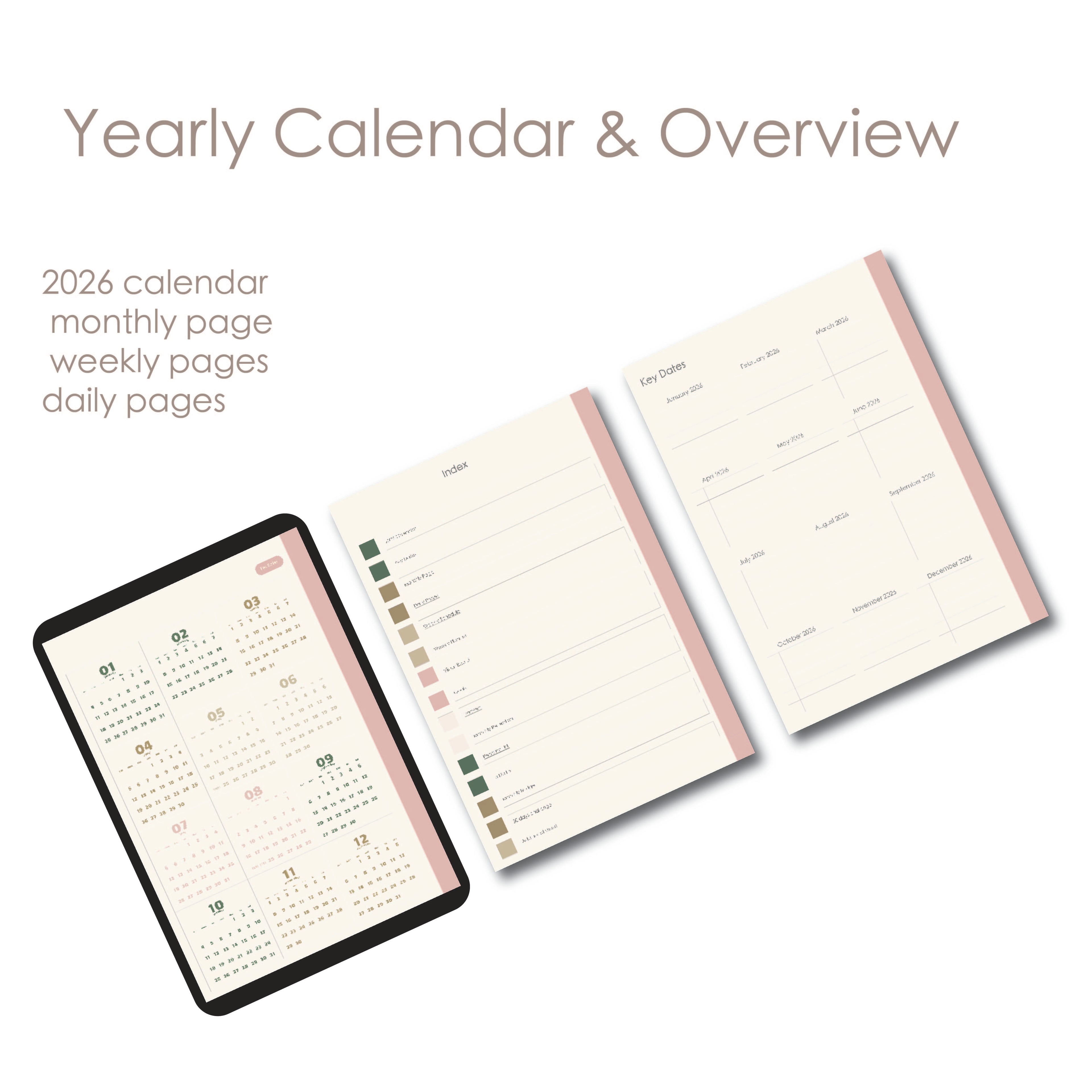 000 1 Daily Digital Planner with 200+ sticker